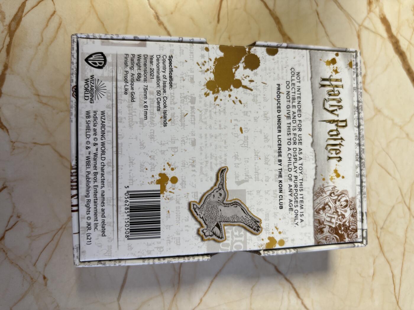 第181期拍卖 库克2021年哈利波特徽章拉文克劳徽章异形彩铜币