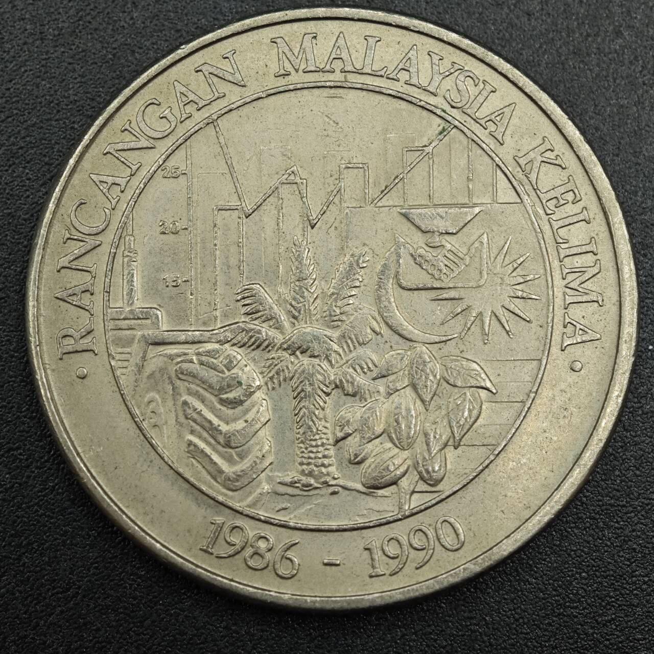 【淘币小摊】实时拍第七百九十三拍   散币场   满百包邮可预留二周 每周一统一发货   马来西亚1990年1林吉特纪念币