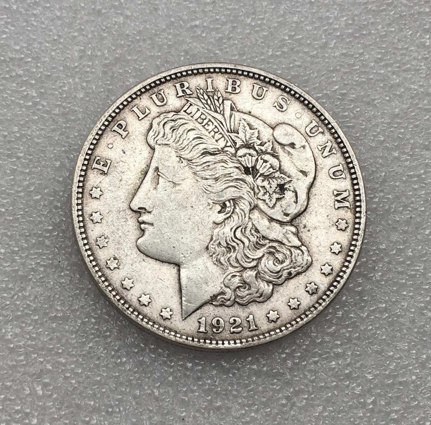 世界钱币专场拍卖 每周二开拍 1921年D版美国摩根女神一美元流通银币