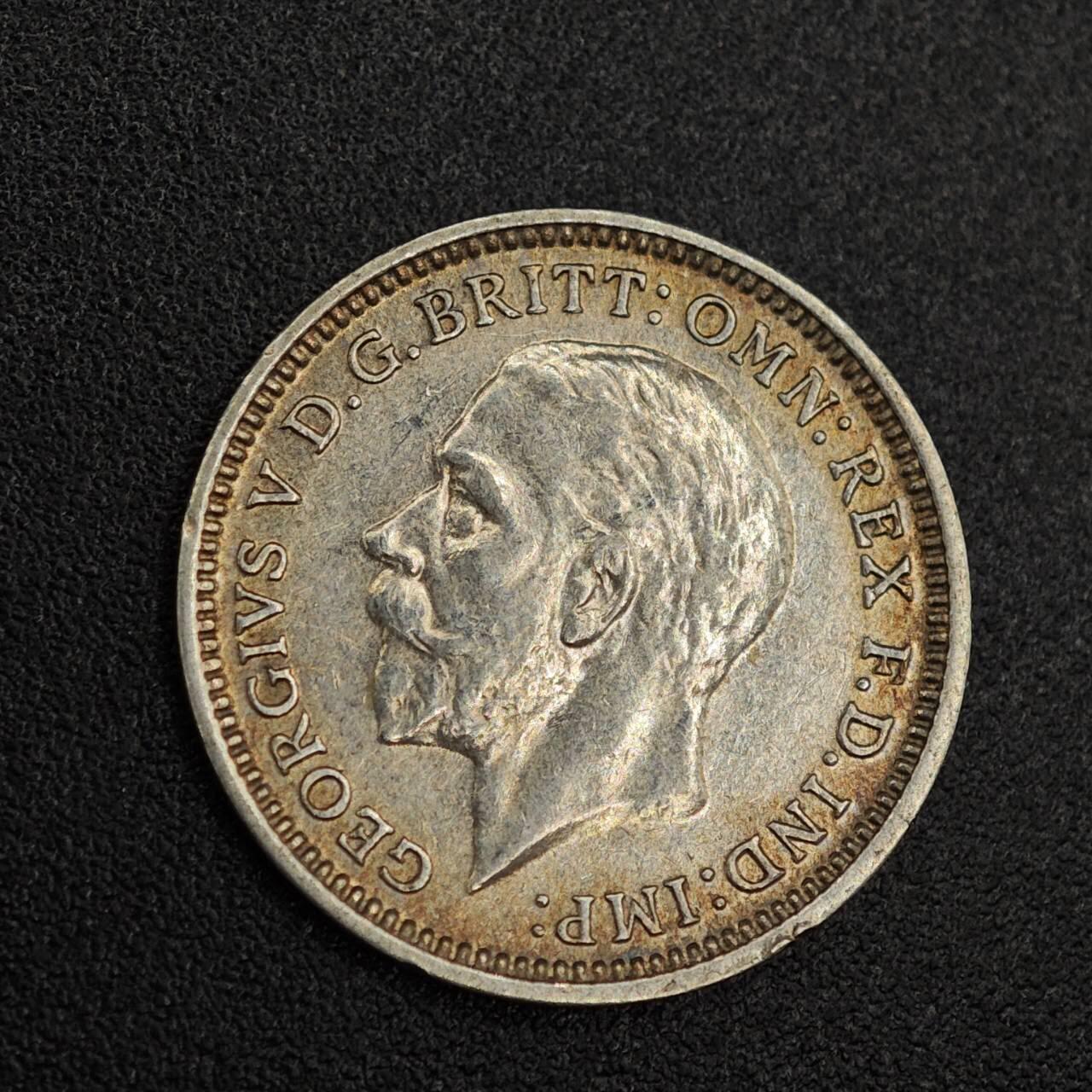 【淘币小摊】实时拍第七百九十三拍   散币场   满百包邮可预留二周 每周一统一发货   英国1932年乔治五世3便士银币