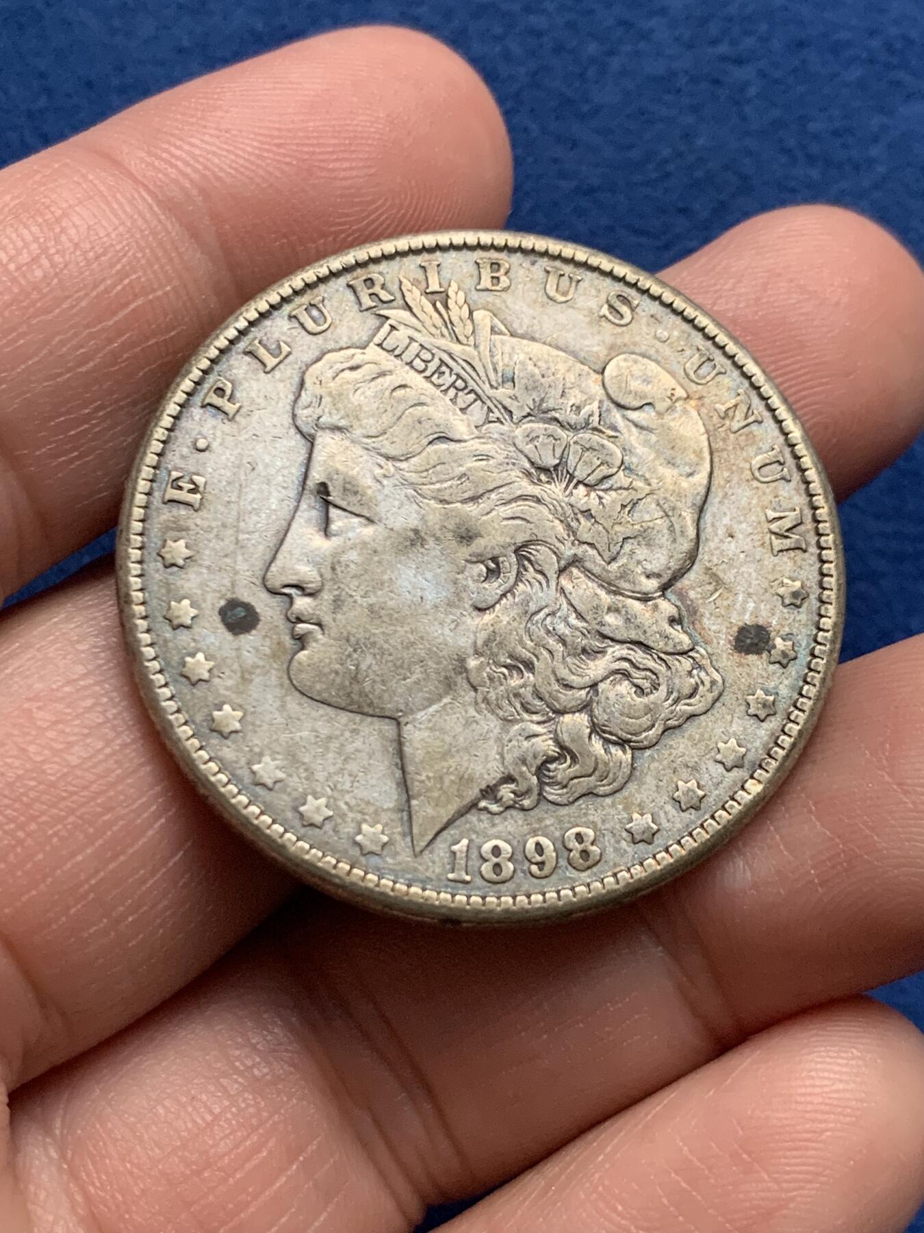 《竞宝斋》第436场 周日，周一2场连拍 （全场包邮） 美国1898年摩根银元