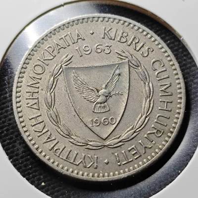 KK钱币收藏小铺  第367场  2月预留时间 周末发货 -  1963塞浦路斯100米尔