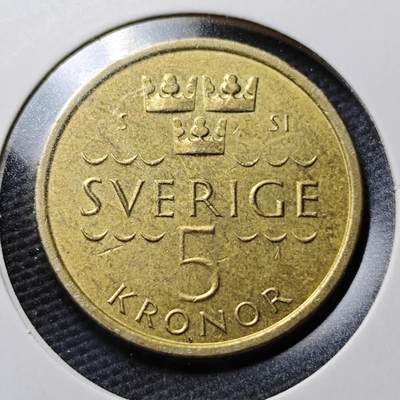 KK钱币收藏小铺  第367场  2月预留时间 周末发货 -  2016瑞典5克朗