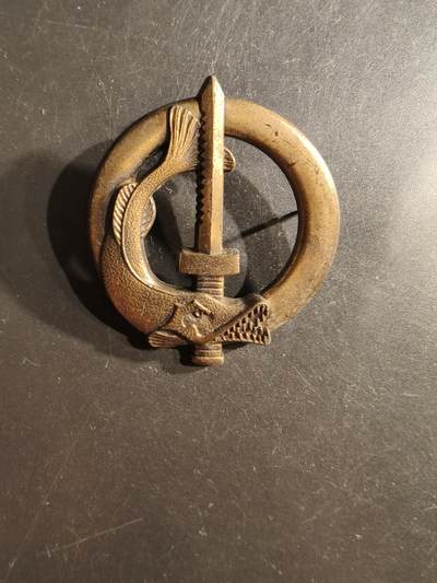 老王徽章第162期 -  法国海军铜级水下干预专家潜水员证章