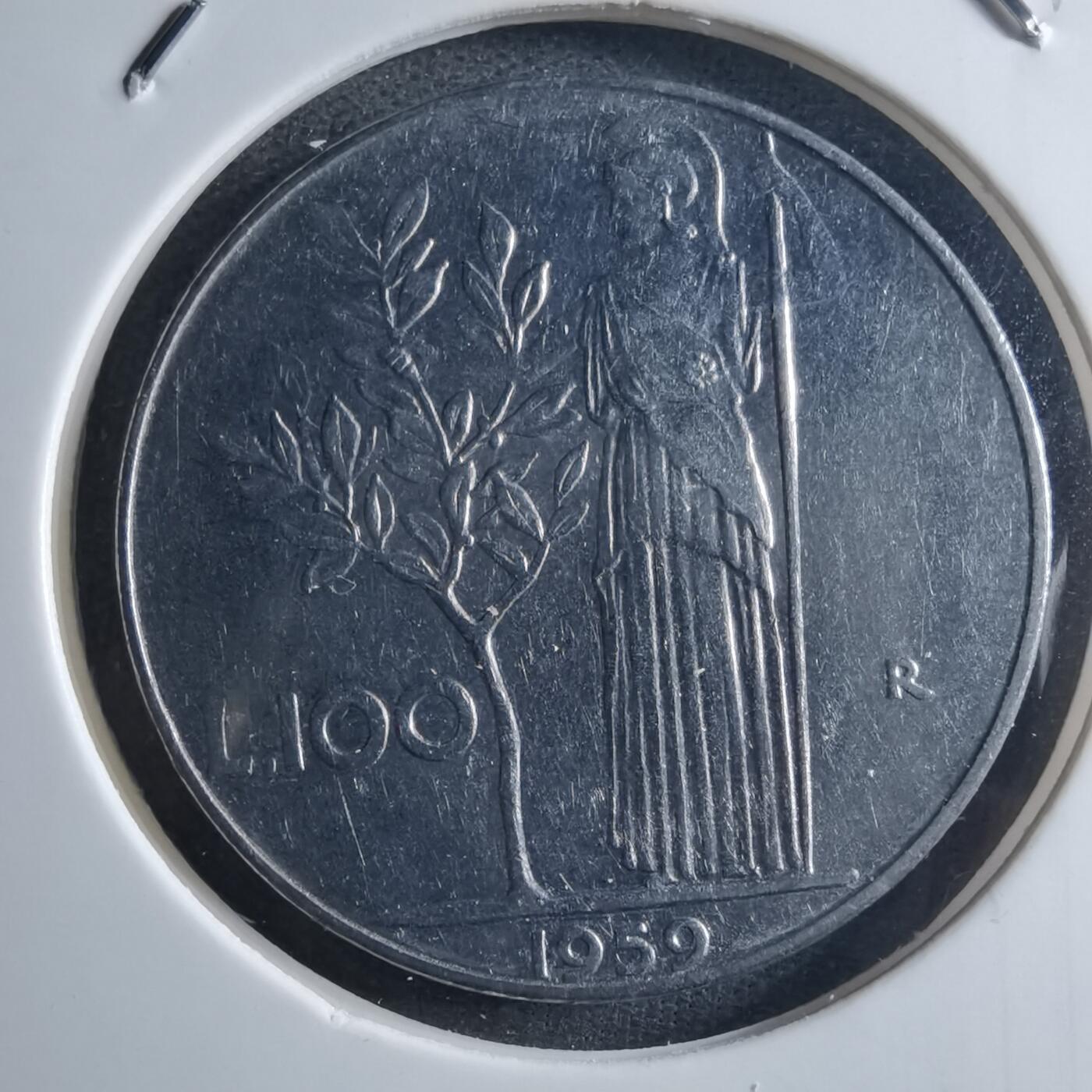 沼泽如烟--第897场 意大利1959年100里拉