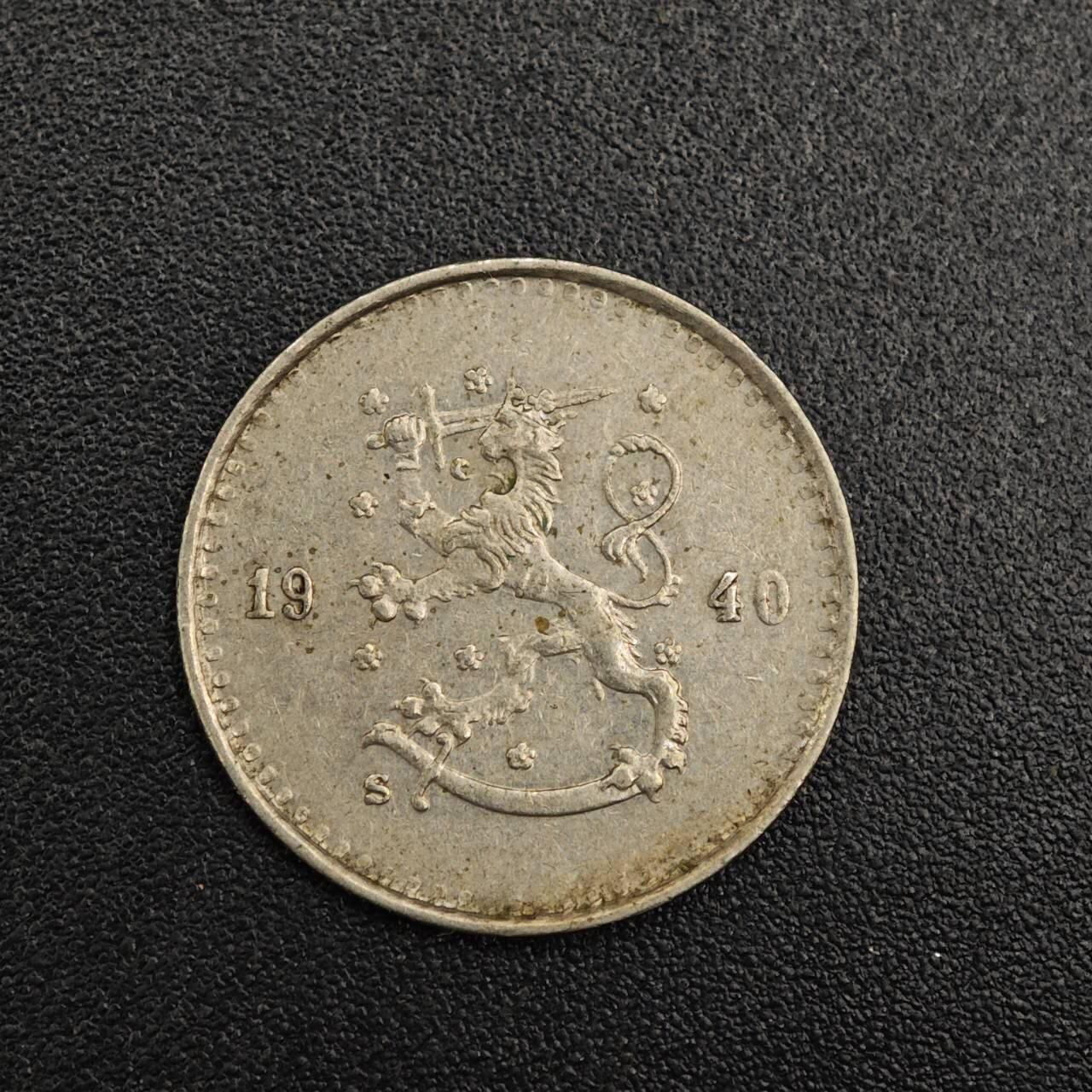 【淘币小摊】实时拍第七百九十三拍   散币场   满百包邮可预留二周 每周一统一发货   芬兰1940年25芬妮镍币