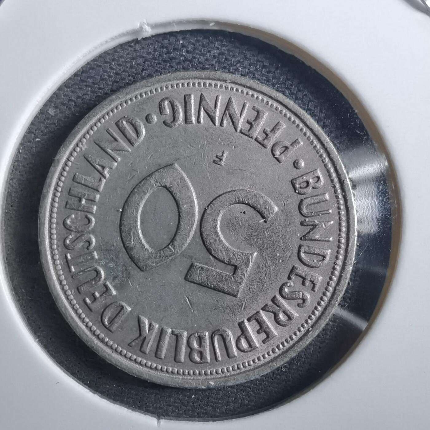 沼泽如烟--第897场 德国1967年50芬尼