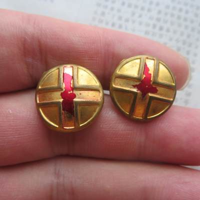 31--55军医领章符号一对，铜质，300元 - 31--55军医领章符号一对，铜质，300元