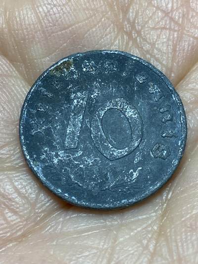 2025年第一百二十六场(总第一百五十二场）外国好品散币(免佣金) - 德意志第三帝国1942年10芬尼(F标，斯图加特造)