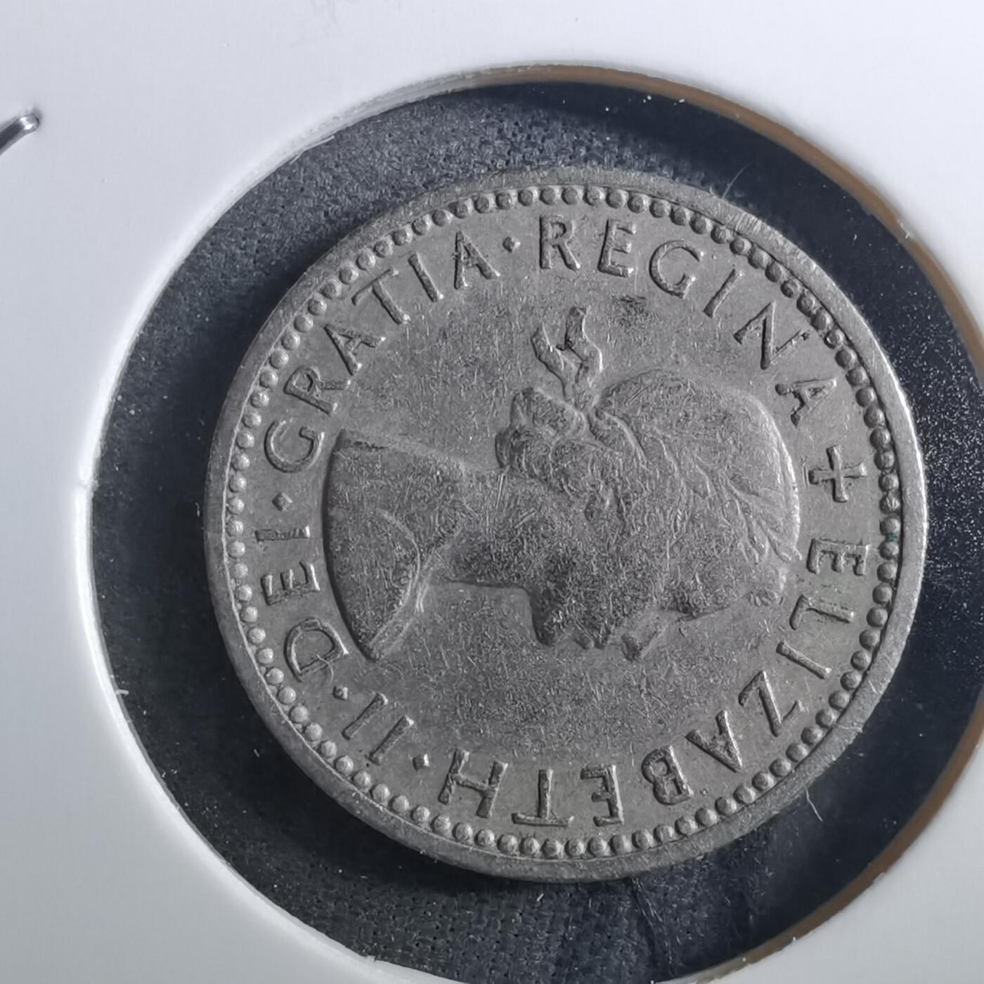 沼泽如烟--第897场 英国1956年6便士