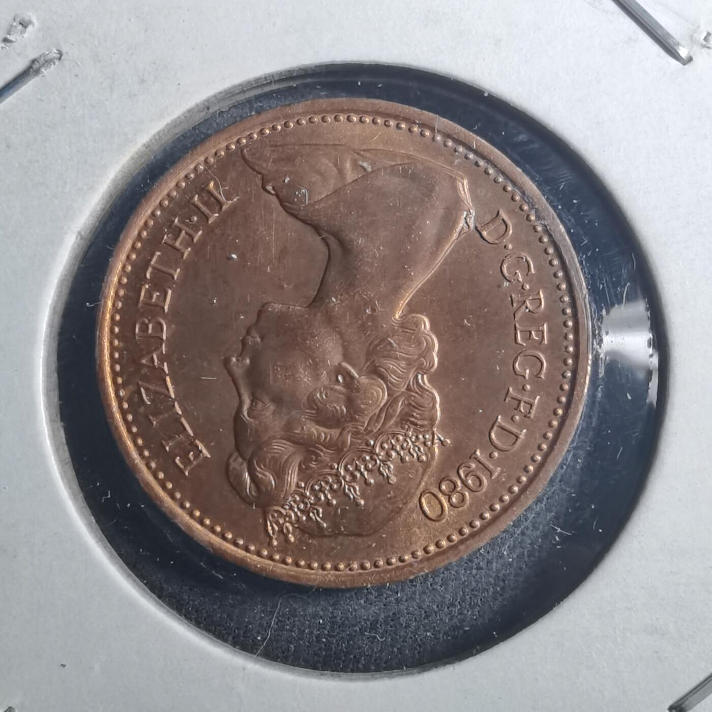 沼泽如烟--第896场 英国1980年1便士