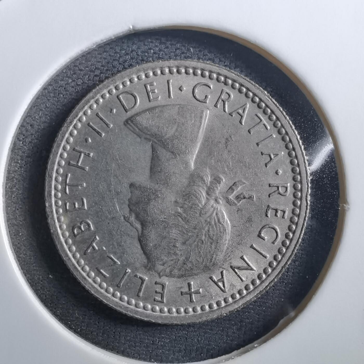 沼泽如烟--第897场 英国1963年6便士