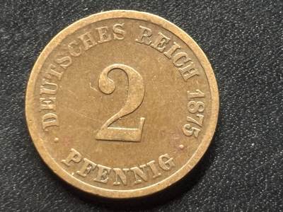 邮泉阁限时拍卖第三十五场 德国硬币专场（硬币在国外。请付邮费6元。） - 德意志帝国1975年2芬尼G版