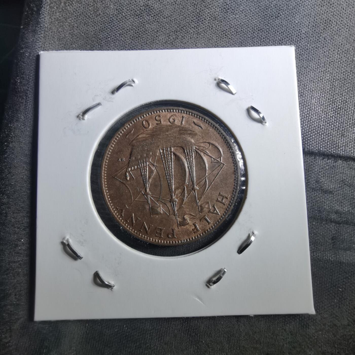 沼泽如烟--第898场 英国1950年半便士