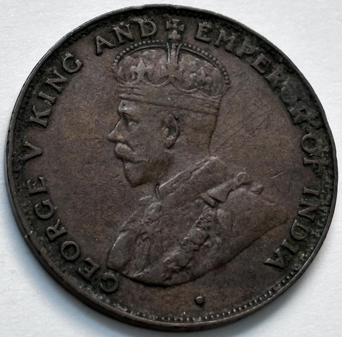 文馨钱币收藏第 280 场， 长期接收代拍品 少见极美品 1925年英属香港一仙大铜币，乔治五世时期，第一版