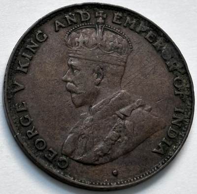 文馨钱币收藏第 280 场， 长期接收代拍品 - 少见极美品 1925年英属香港一仙大铜币，乔治五世时期，第一版