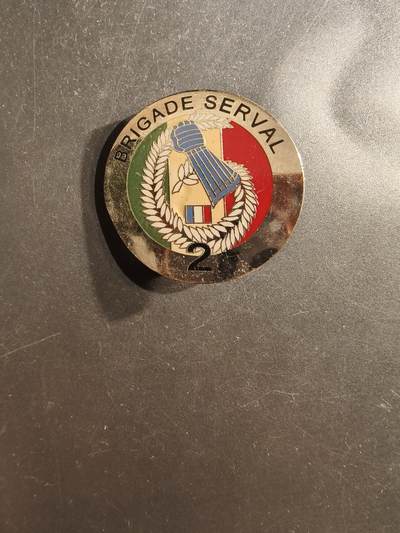 老王徽章第162期 -  法国“薮猫行动”（Opération Serval）第二旅证章     “薮猫行动”是法国军队于2013年至2014年在马里进行的一项军事行动，旨在帮助马里政府打击伊斯兰极端组织。