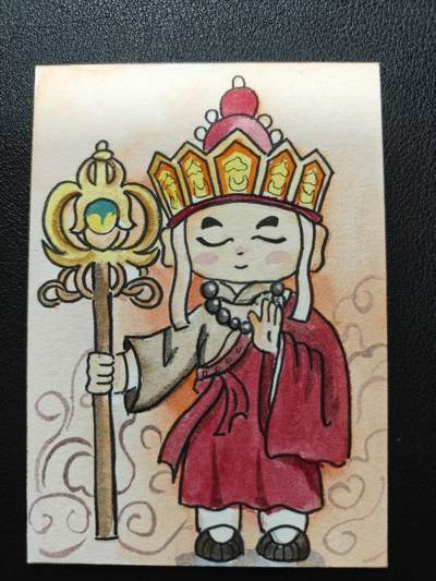 天玑星卡拍第136期《11.10周一截拍》持续收拍收评中 满赠卡需备注 - 【手绘卡】小火柴 西游 唐三藏 手绘卡