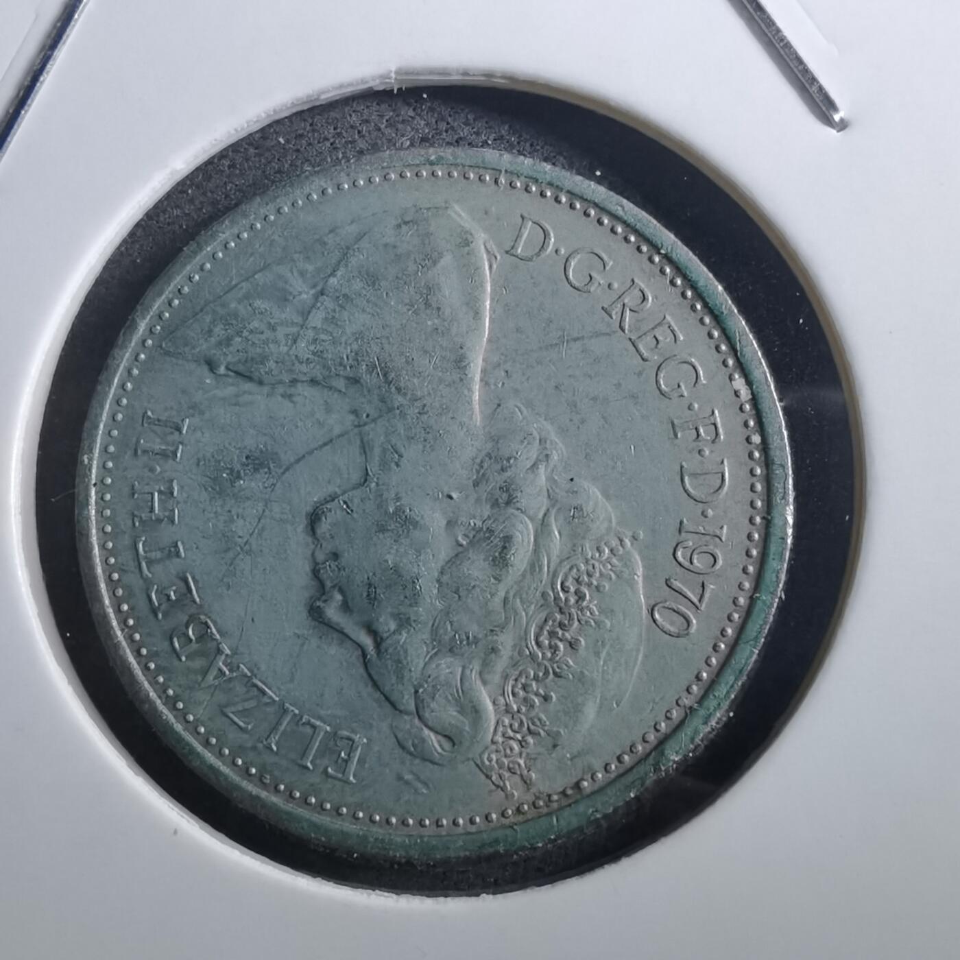 沼泽如烟--第897场 英国1970年5便士