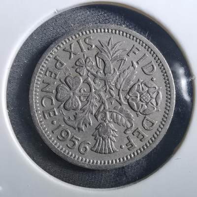 沼泽如烟--第897场 - 英国1956年6便士