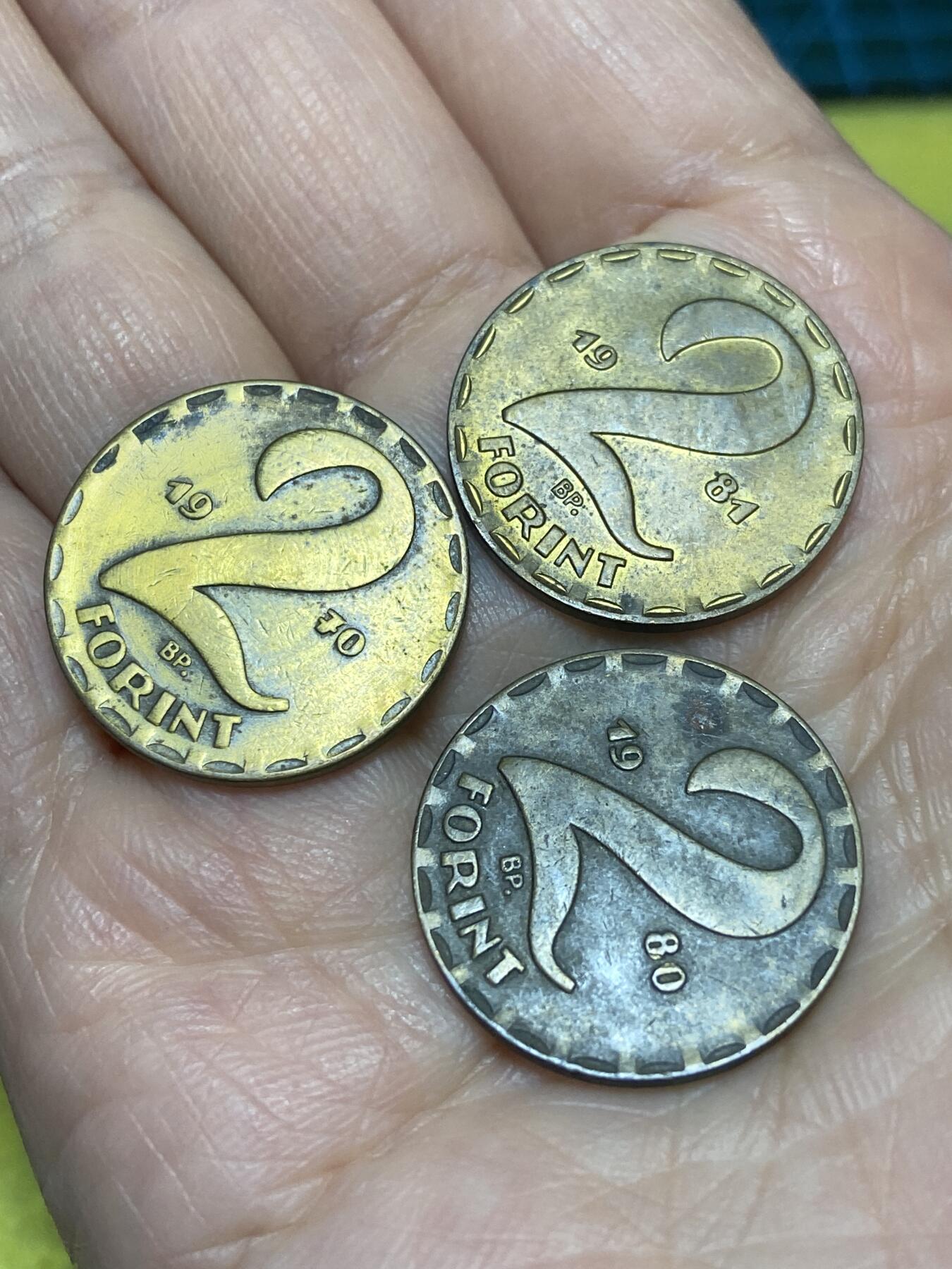 2025年第一百二十六场(总第一百五十二场）外国好品散币(免佣金) 匈牙利🇭🇺2福林3枚：1970年80年81年