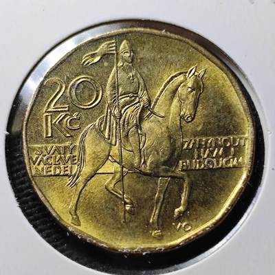 KK钱币收藏小铺  第367场  2月预留时间 周末发货 -  1999捷克20克朗