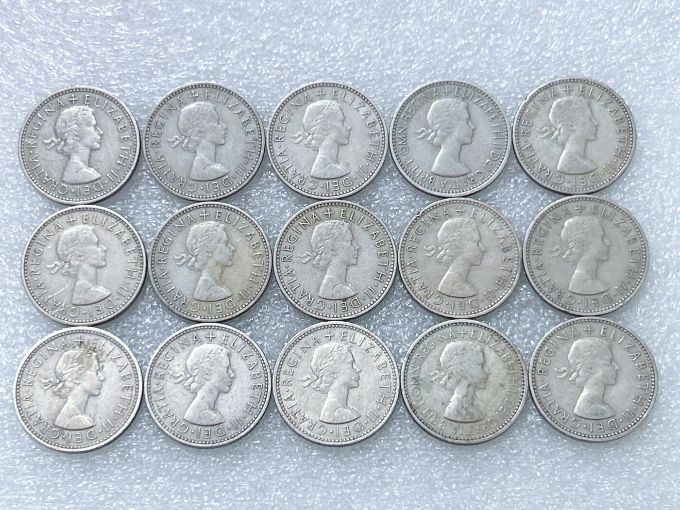 第一海外回流一元起拍收藏 散集专场  第264期 英国1先令三狮版硬币 15枚