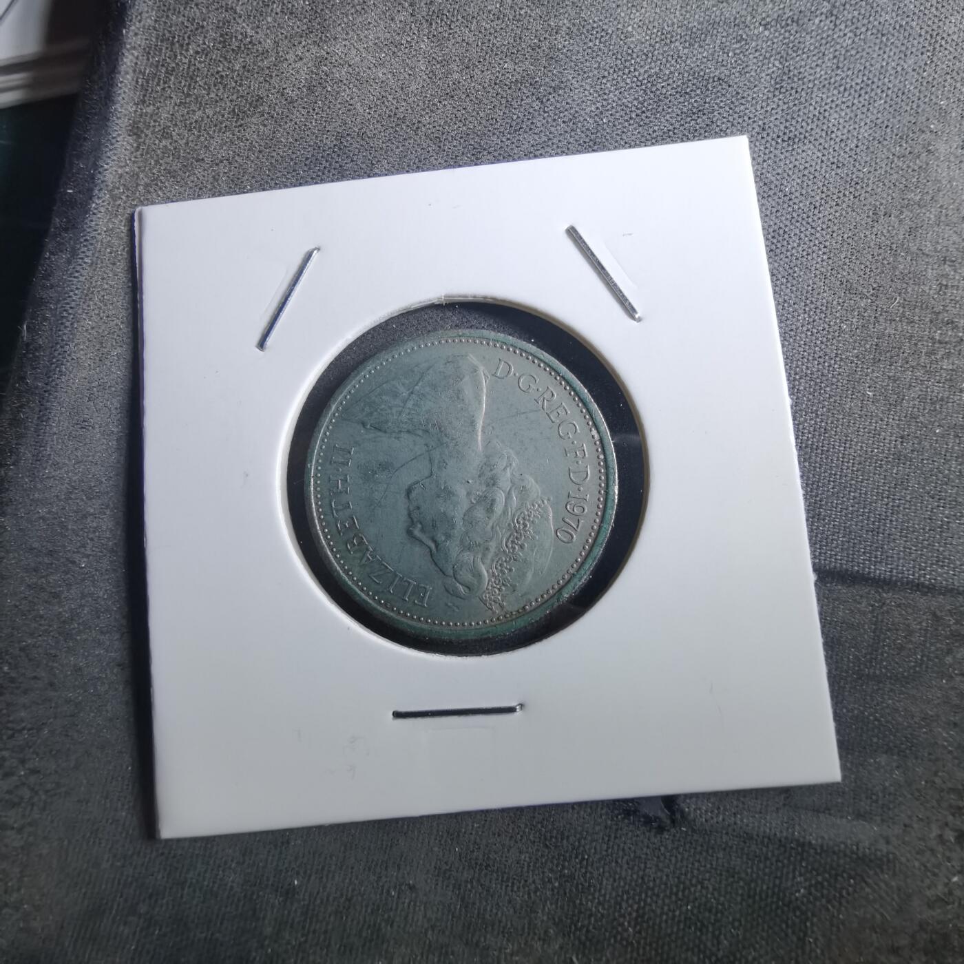 沼泽如烟--第897场 英国1970年5便士