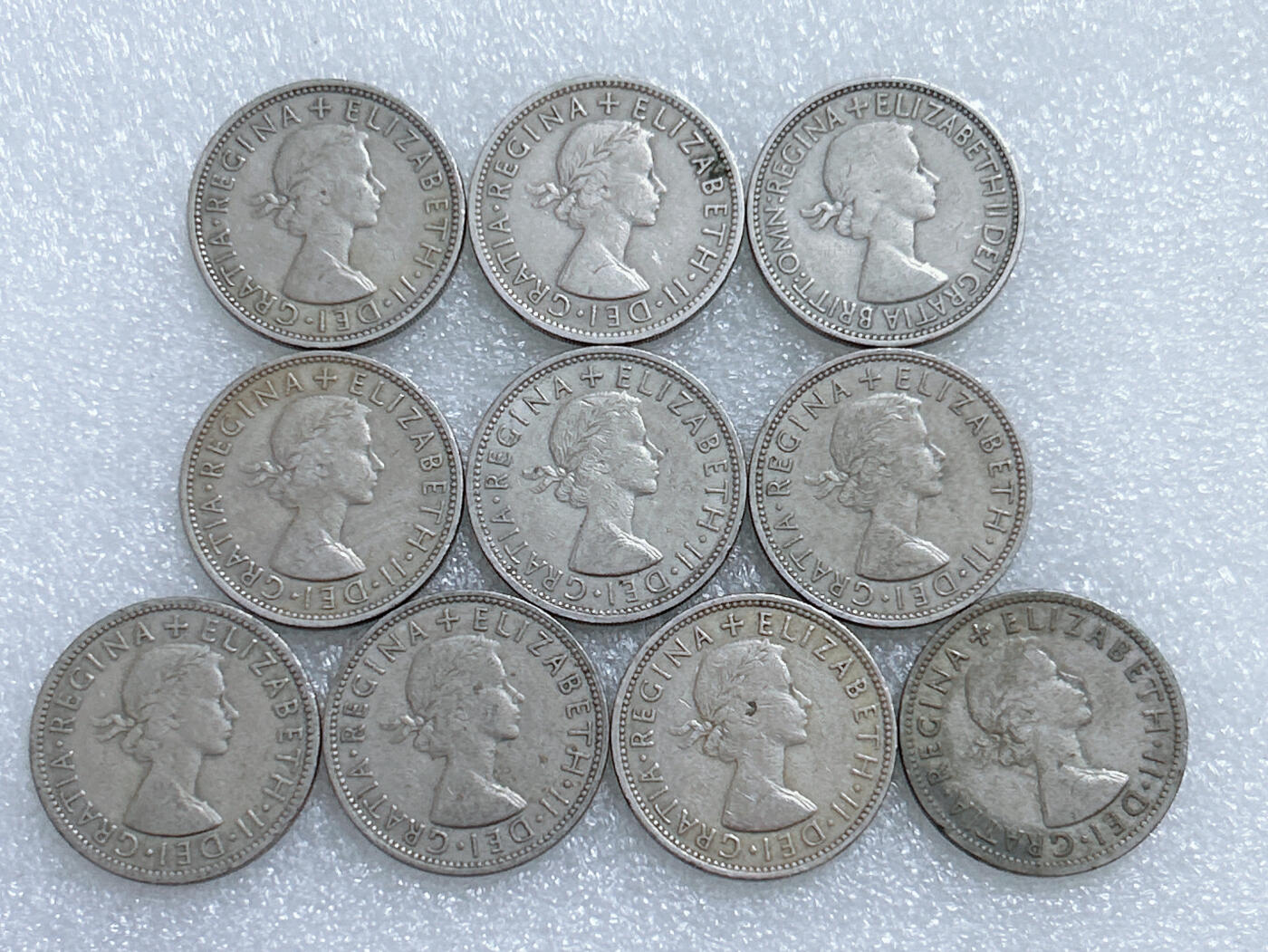 第一海外回流一元起拍收藏 散集专场  第264期 英国2先令硬币 10枚