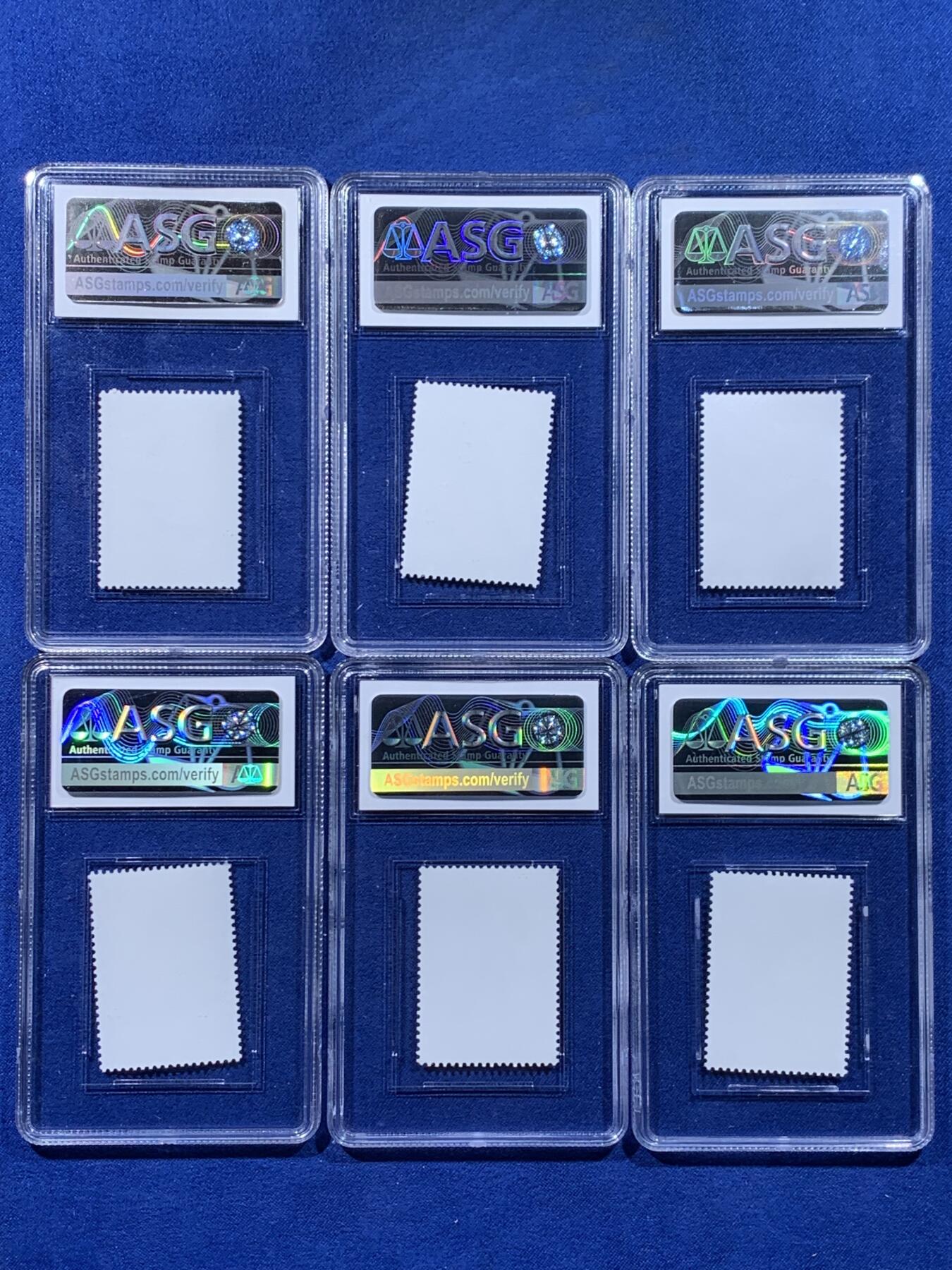 《竞宝斋》第436场 周日，周一2场连拍 （全场包邮） 六枚一组 ASG评级 2002-2004年鸟类邮票 不同面值 非常漂亮