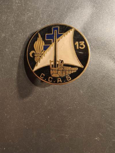 老王徽章第162期 -  法国外籍兵团第13半旅指挥、管理和服务连证章