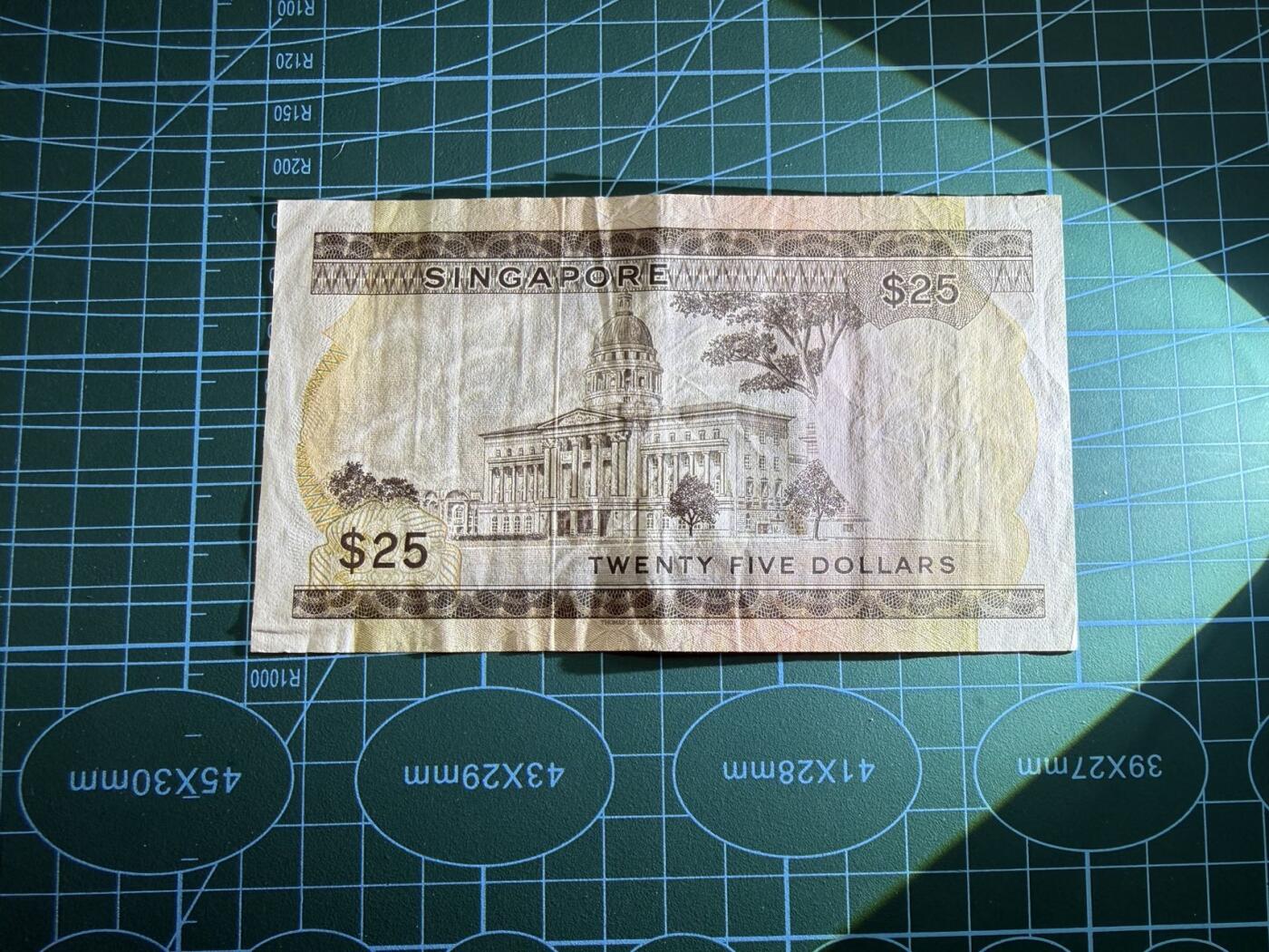 【炜奕收藏】，第五十期 新加坡花版25元，流通品相