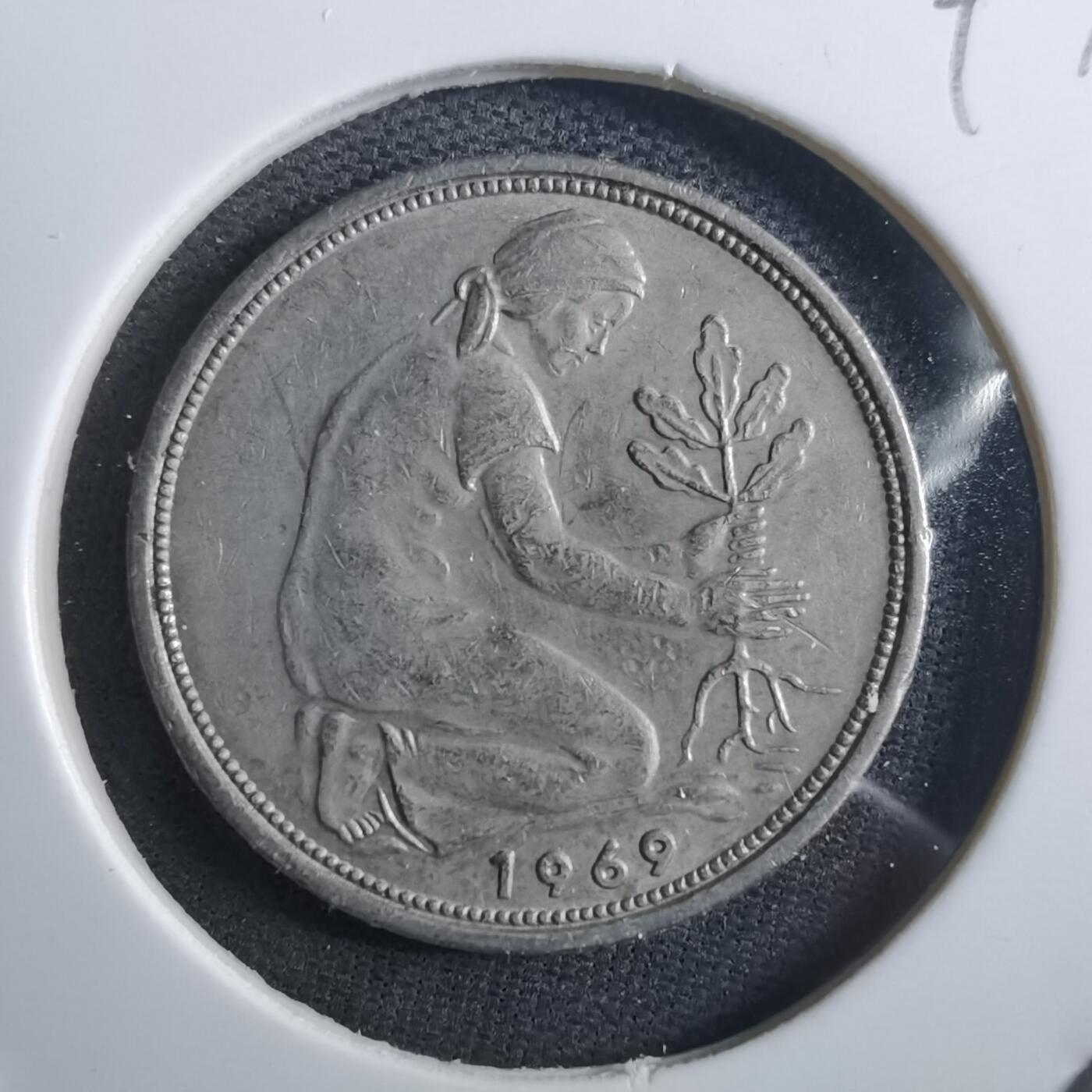 沼泽如烟--第897场 德国1969年50芬尼