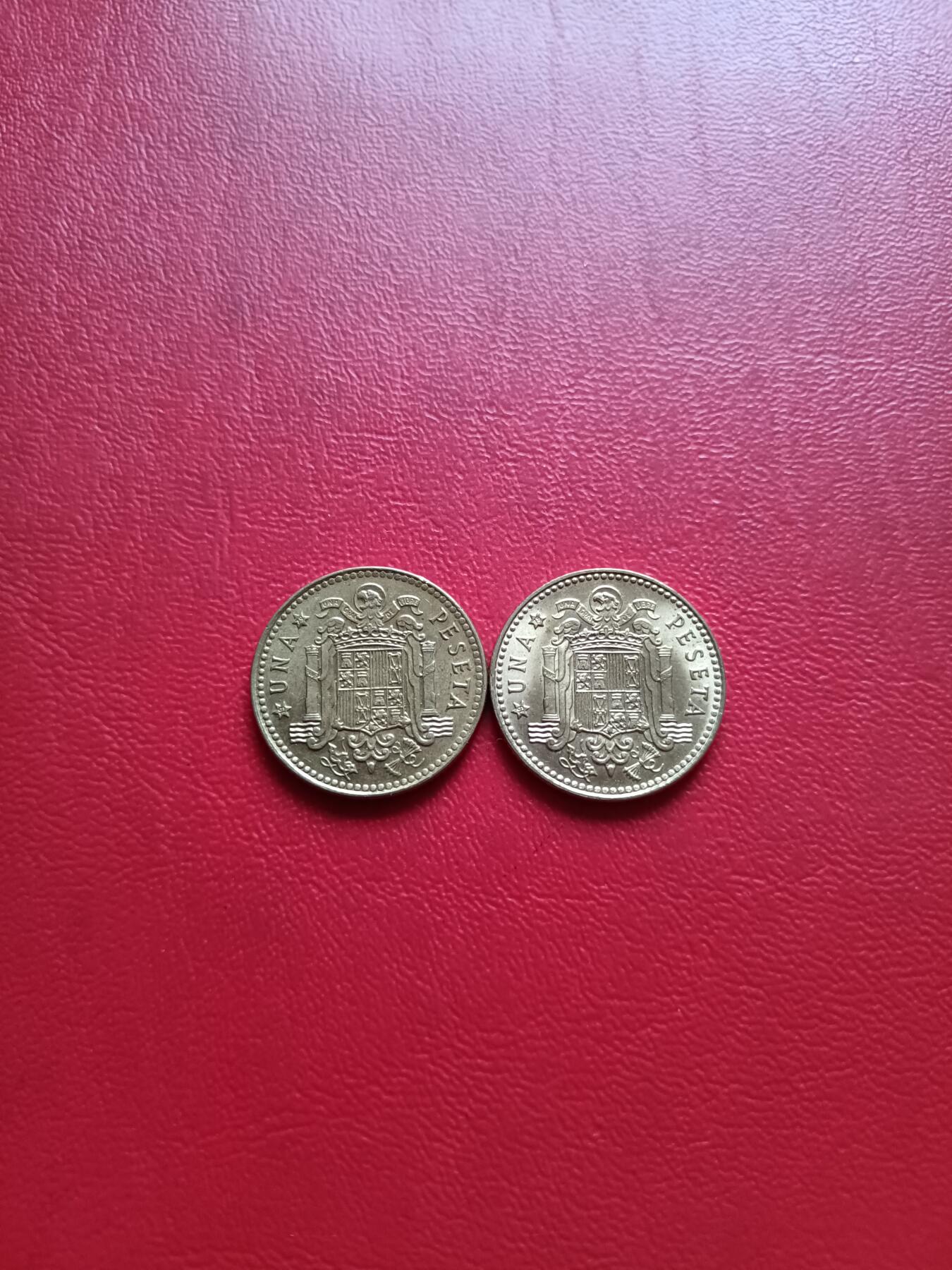 【云涧收藏】第七十八场 西班牙1975版1比塞塔2枚