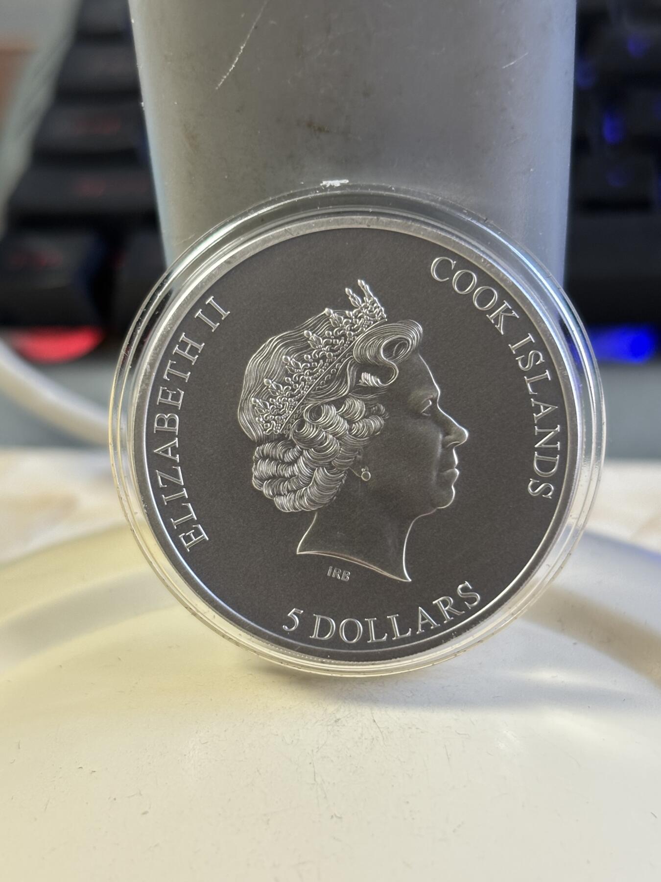 第181期拍卖 库克2020年困境与迷茫1盎司高浮雕纪念银币，999银，发行999枚