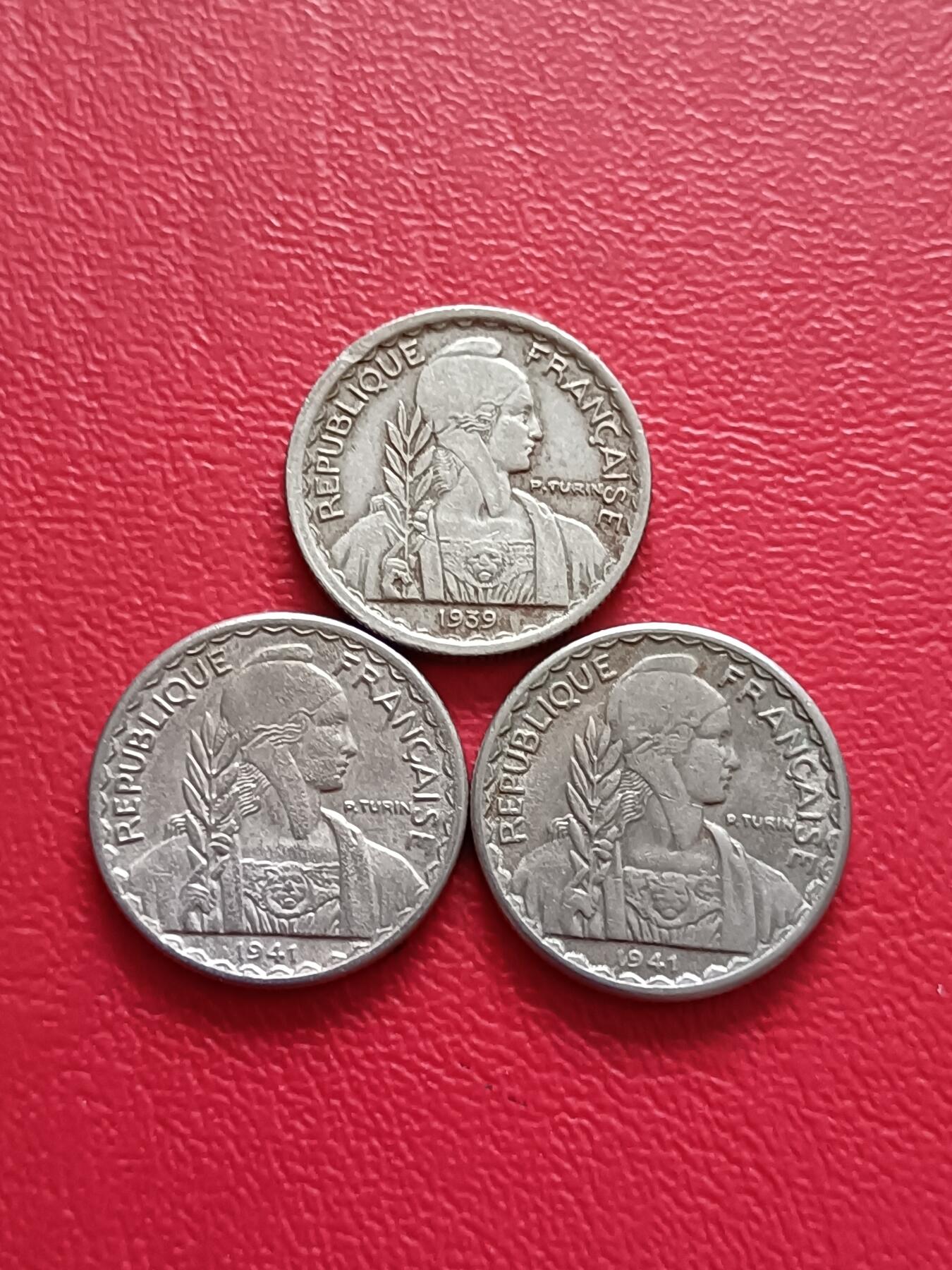 【云涧收藏】第七十八场 法属印支1939/41年10分3枚