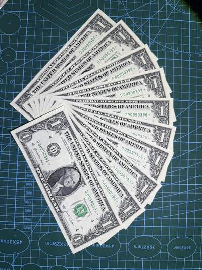 【炜奕收藏】，第五十期 - 2021年美国1美元补号标十，UNC品相，号码无47