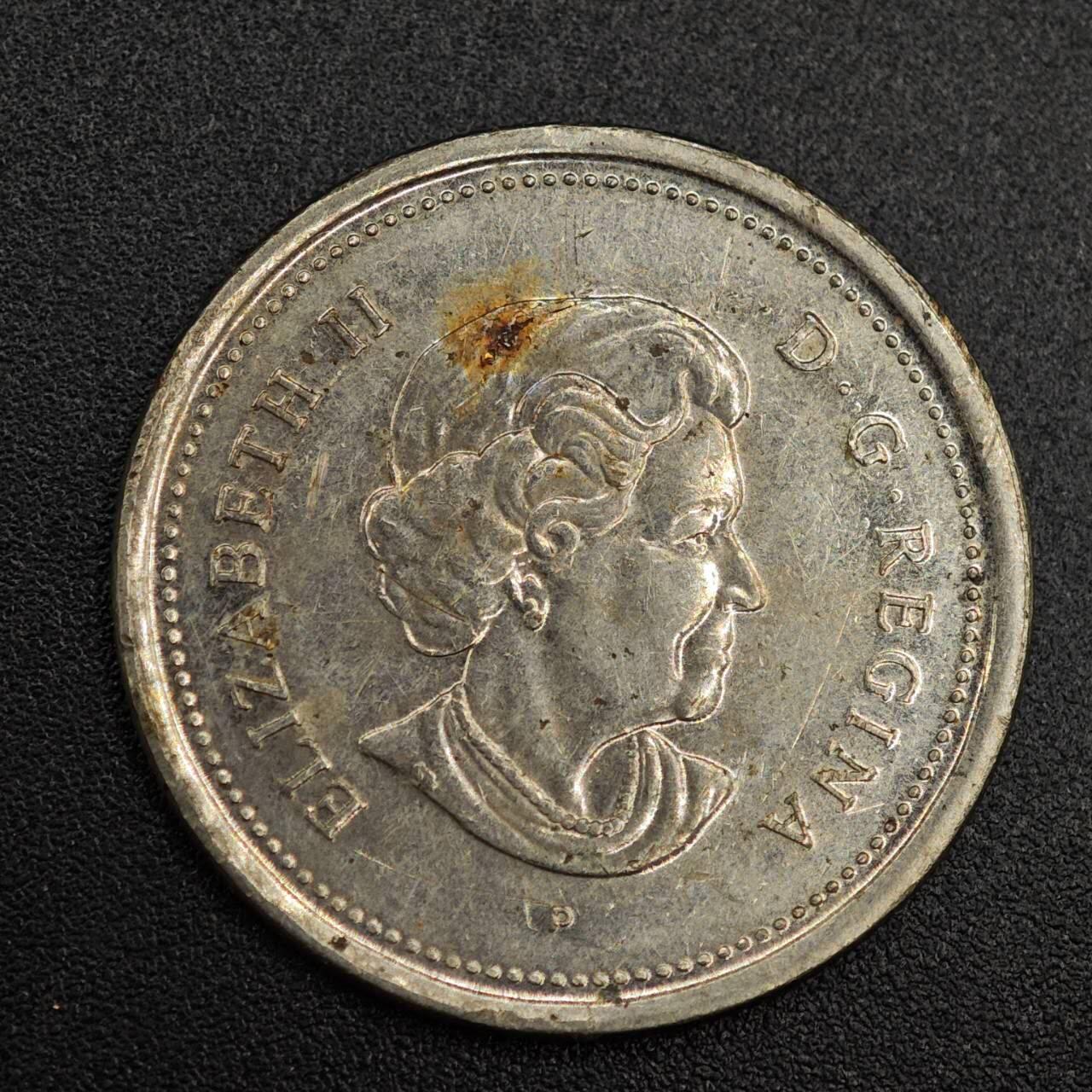 【淘币小摊】实时拍第七百九十三拍   散币场   满百包邮可预留二周 每周一统一发货   加拿大2005年25分纪念币