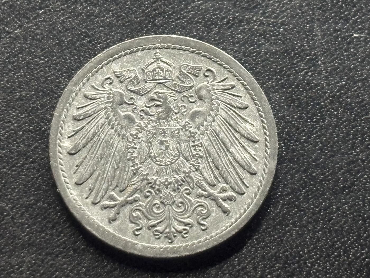 邮泉阁限时拍卖第三十五场 德国硬币专场（硬币在国外。请付邮费6元。） 德意志帝国1921年10芬尼