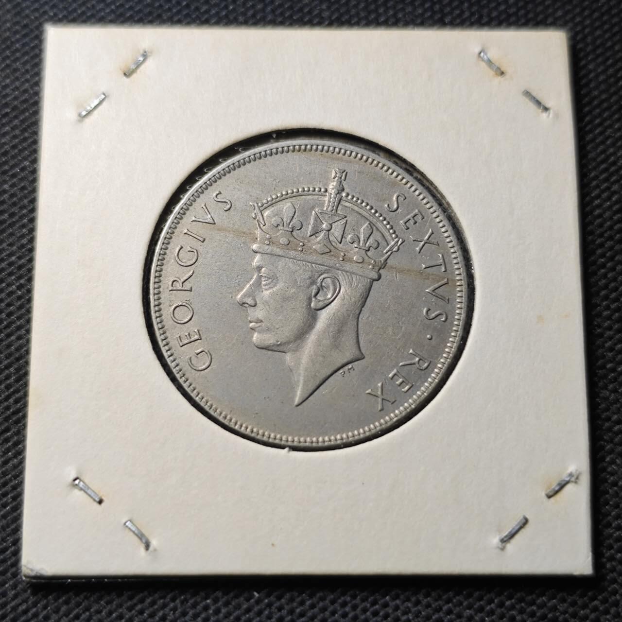 KK钱币收藏小铺  第368场  2月预留时间 周末发货  1949英属东非 乔六一先令