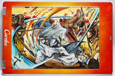 白泽拍卖卡牌手绘专场第28期（细雨生寒、寻梅闻香） - 2025 卡星手绘卡 镖人 西域篇  叶子亲签 卡砖封装