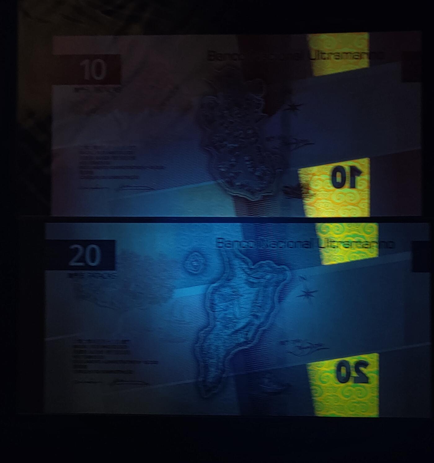 中外各国钞、纪念钞、券专场（第三十三场） 全新 2020年版澳门大西洋银行10圆、20圆纸币