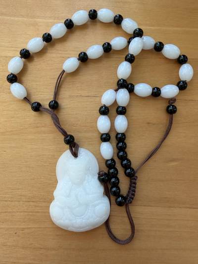 海外回流精品拍卖11.16 - 日本回流玉项链-吊坠尺寸：4.5cm