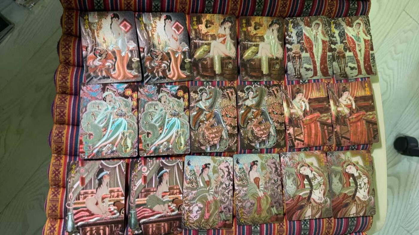 光影卡牌第25期，各家亲签，各家套卡，持续收拍品 雕仙解语花粗闪18张