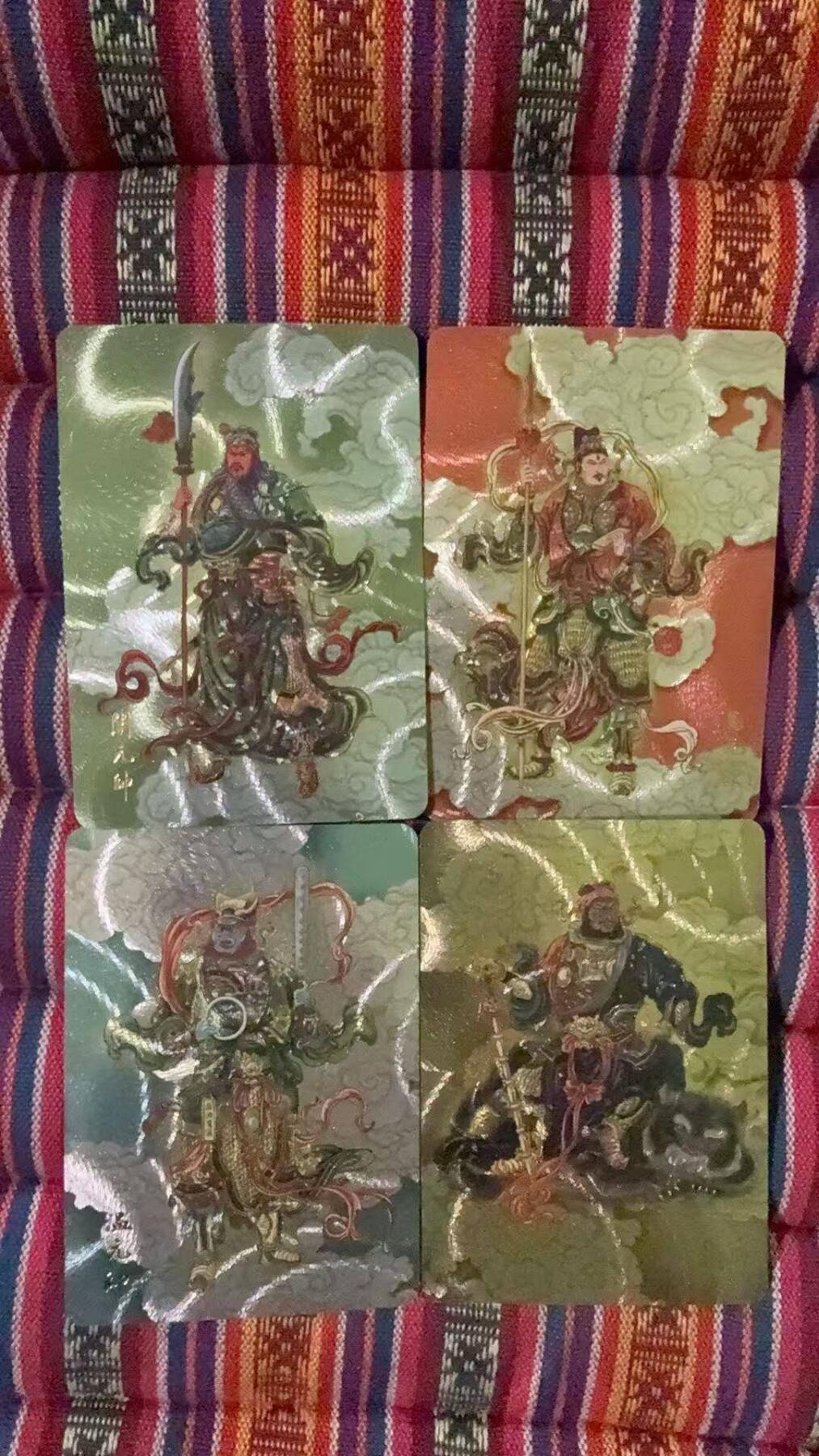 光影卡牌第25期，各家亲签，各家套卡，持续收拍品 飞将水浒特卡，四大护法元帅粗闪