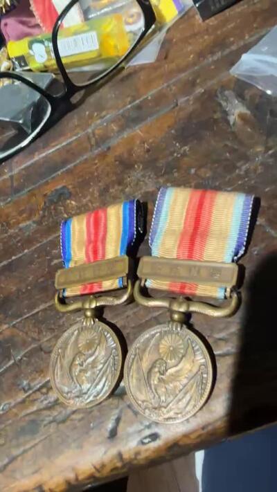 民国时期铜章两枚合拍