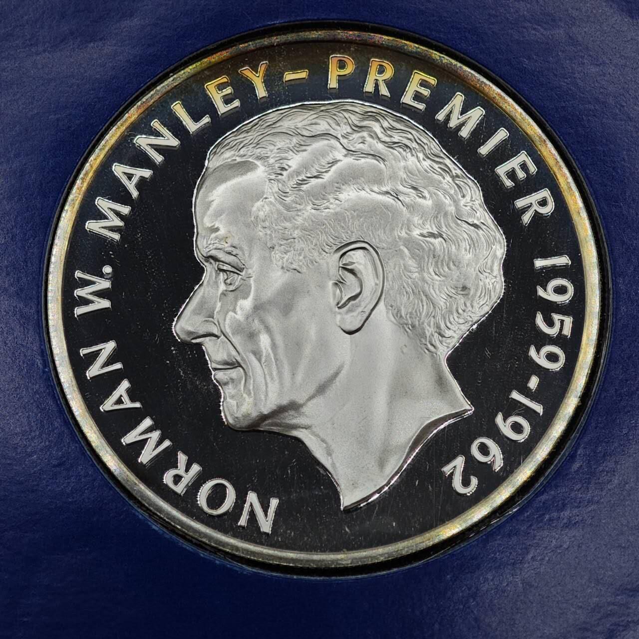 【淘币小摊】实时拍第七百九十五拍   银币套币场   满百包邮可预留二周 每周一统一发货   牙买加1976年5元精制银币 重37.6克500银 纯银价207