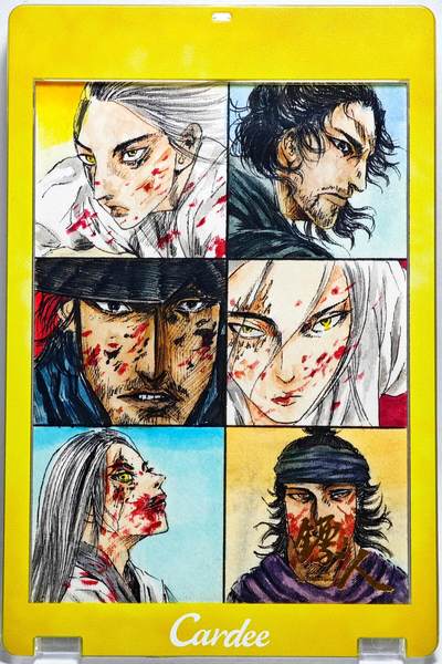 白泽拍卖卡牌手绘专场第28期（细雨生寒、寻梅闻香） - 2025 卡星手绘卡 镖人 群像卡  呆呆亲签 卡砖封装