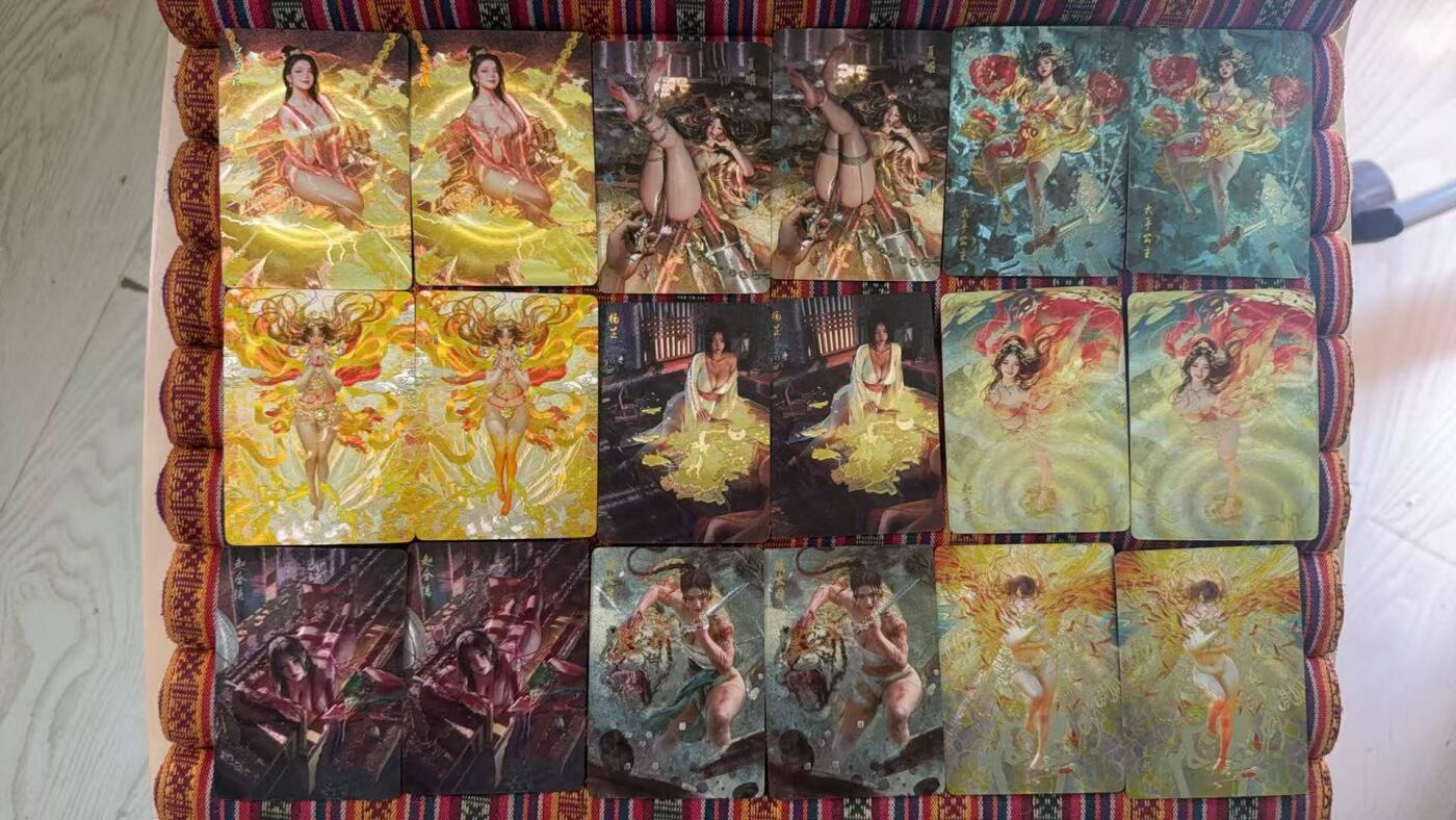 光影卡牌第25期，各家亲签，各家套卡，持续收拍品 妖姬传粗闪31个人物62张