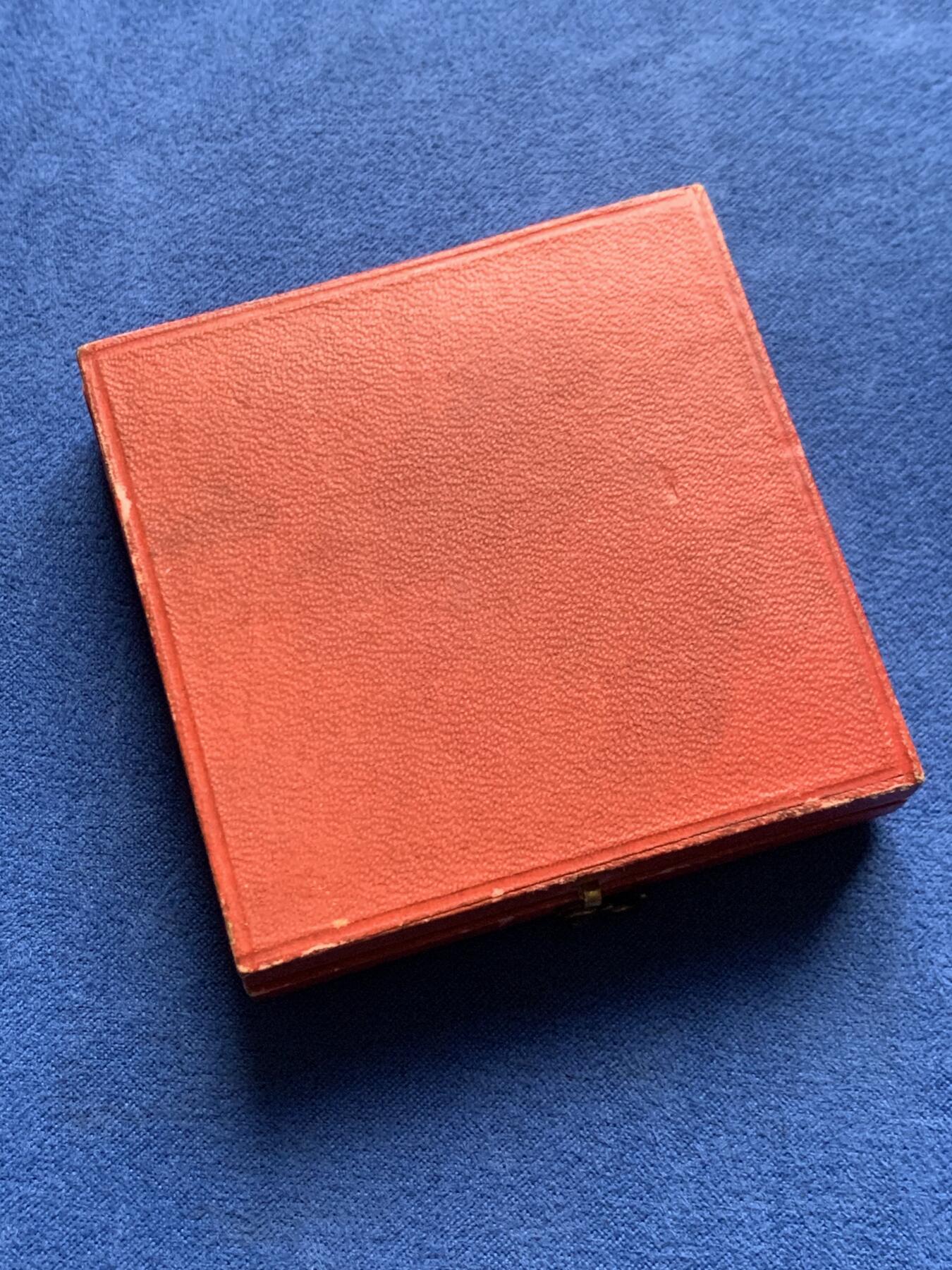 《竞宝斋》第437场 周日，周一2场连拍 （全场包邮） 1909年法国南希世博会纪念铜章 65.5克 49.8mm 丰饶角铜标 带盒